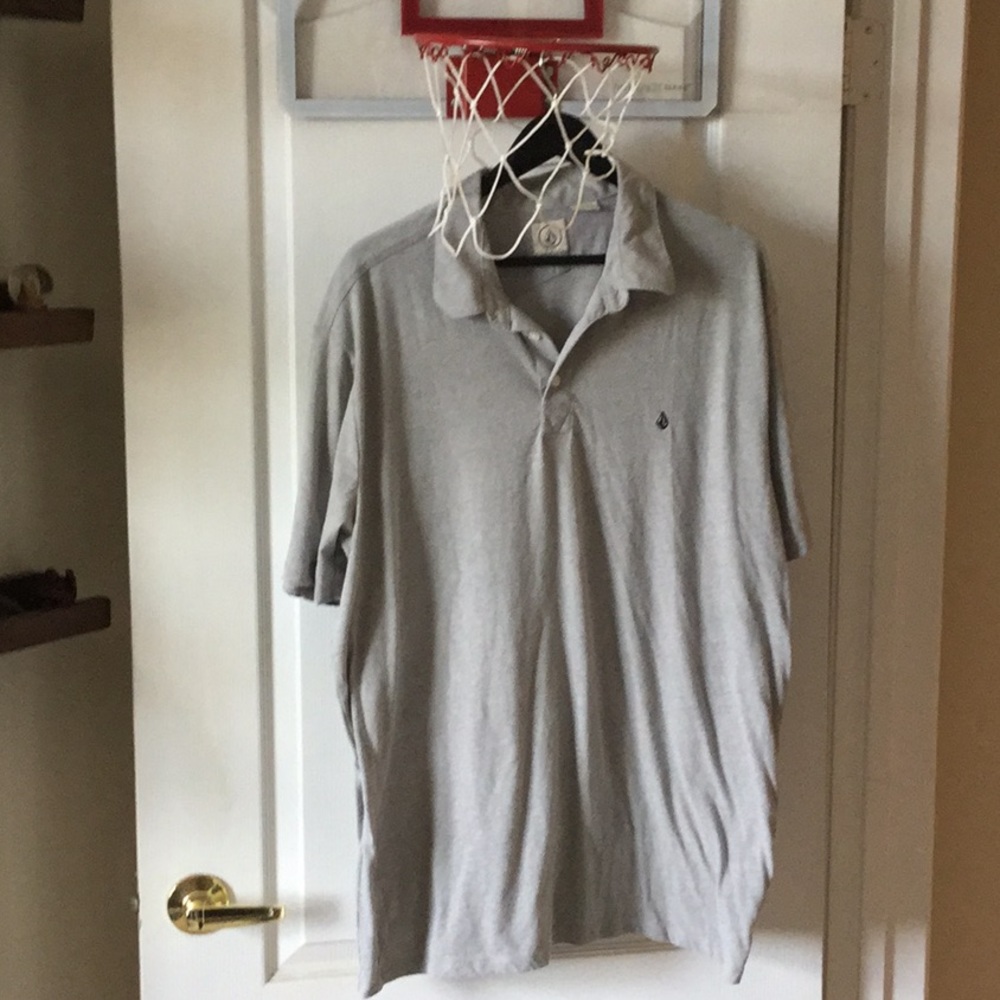 Volcom Grey Polo T-shirt XXL